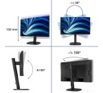 Philips 3000 series 24B2N3200J/00 écran plat de PC 60,5 cm (23.8") 1920 x 1080 pixels Full HD LCD Noir