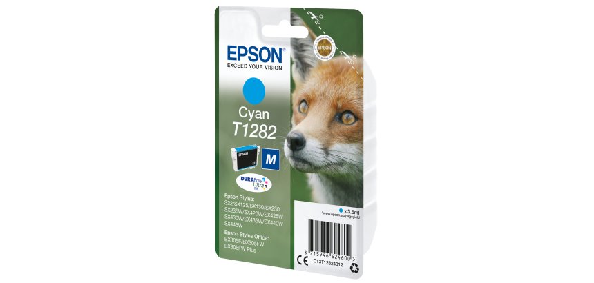 Epson Fox Encre cyan DURABrite Ultra Renard T1282