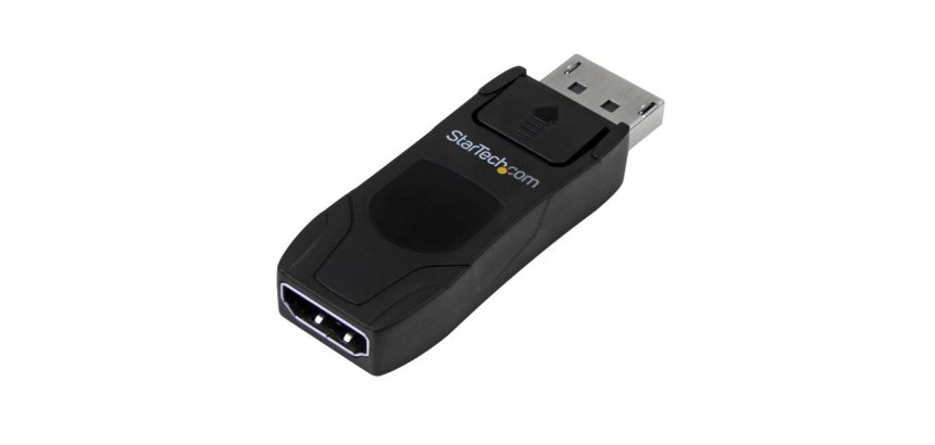 StarTech.com DisplayPort to HDMI Adapter - 4K 30Hz Compact DP 1.2 to HDMI 1.4 Video Converter - DP++ to HDMI Monitor/TV - Passive DP to HDMI Cable Adapter - Latching DP Connector