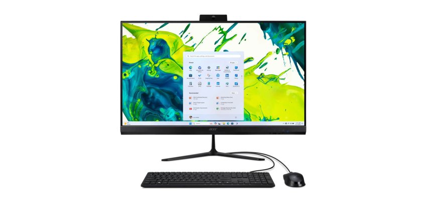 Acer Aspire C27-2G AMD Ryzen™ 5 7430U 68,6 cm (27") 1920 x 1080 Pixel PC All-in-one 8 GB DDR4-SDRAM 512 GB SSD Windows 11 Home Wi-Fi 6E (802.11ax) Nero