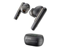 Poly Voyager Free 60+ UC M Carbon Black Earbuds +BT700 USB-C Adapter +Touchscreen Charge Case