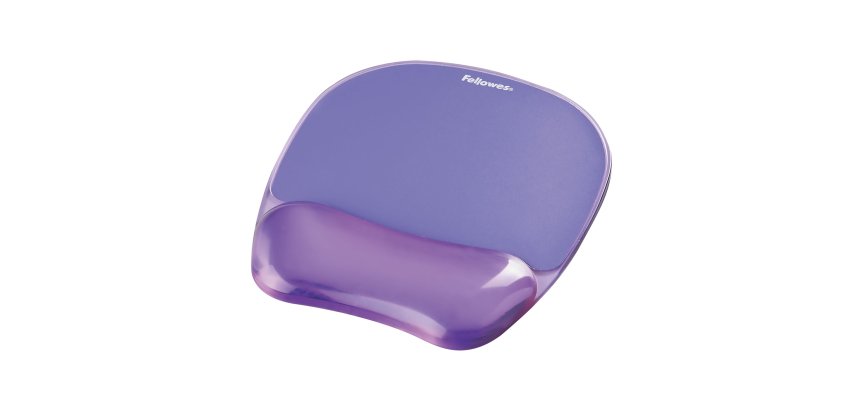 Tapis souris repose-poignet gel crystal Violet 91441