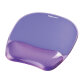 Tapis souris repose-poignet gel crystal Violet 91441