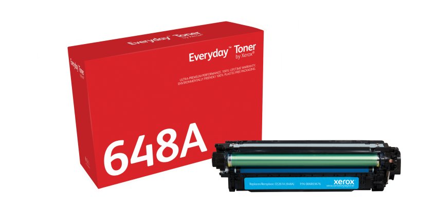 Toner Everyday™ Cyan de Xerox compatible avec HP 648A (CE261A), Capacité standard