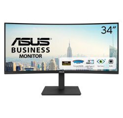 ASUS VA34VCPSR écran plat de PC 86,4 cm (34") 3440 x 1440 pixels Wide Quad HD LCD Noir