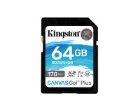 Kingston Technology Canvas Go! Plus Tarjeta SDXC Canvas Go Plus 170R C10 UHS-I U3 V30 de 64 GB