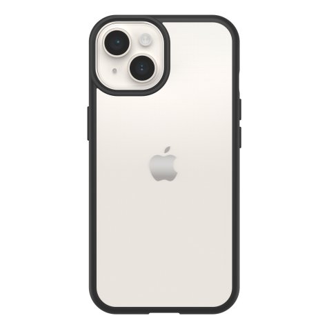 OtterBox React Série Coque pour iPhone 14, Antichoc, anti-chute, ultra-mince, protection fine, testé selon les normes militaires, Antimicrobien, Black Crystal, livré sans emballage