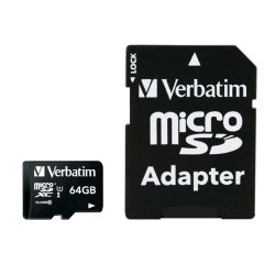 Verbatim Premium 64 Go MicroSDXC Classe 10
