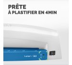 Plastifieuse fellowes lunar+ format a3 jusqu à 125 microns coloris bleu