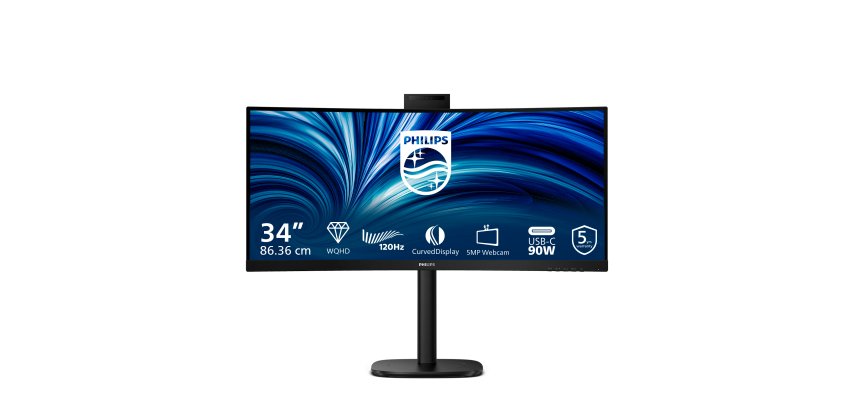 Philips 3000 series 34B2U3600CH/00 écran plat de PC 86,4 cm (34") 3440 x 1440 pixels Wide Quad HD LCD Noir