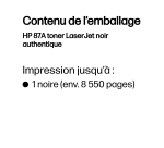 HP 87A - noir - original - LaserJet - cartouche de toner (CF287A)