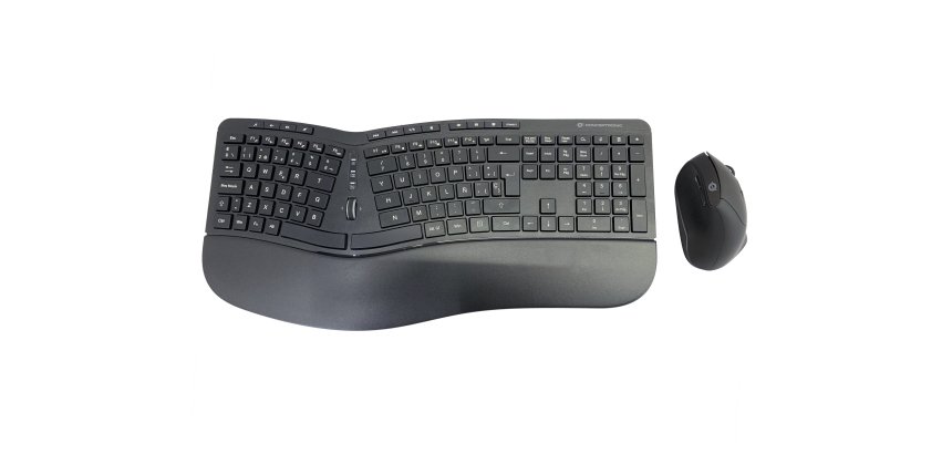 Conceptronic ORAZIO02ES teclado Ratón incluido Oficina RF inalámbrico QWERTY Español Negro