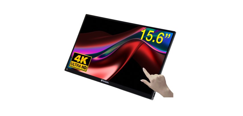 Verbatim Draagbaar aanraakscherm Ultra HD 4K - 15,6”