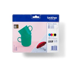 Brother LC227XLVALBP Pack de 4 Cartuchos negro + tricolor de Alta capacidad (1200 páginas)