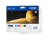 Brother LC1100VALBP cartucho de tinta 4 pieza(s) Original Negro, Cian, Magenta, Amarillo