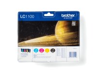 Brother LC1100VALBP cartucho de tinta 4 pieza(s) Original Negro, Cian, Magenta, Amarillo