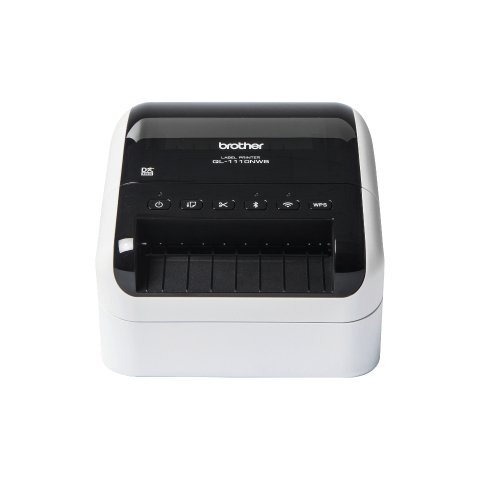 Brother QL-1110NWB impresora de etiquetas Térmica directa 300 x 300 DPI 110 mm/s Inalámbrico y alámbrico Ethernet DK Wifi Bluetooth