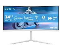 Philips Evnia 5000 34M2C5501A/00 computer monitor 86.4 cm (34") 3440 x 1440 pixels Wide Quad HD LCD White