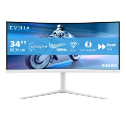 Philips Evnia 5000 34M2C5501A/00 computer monitor 86,4 cm (34") 3440 x 1440 Pixels Wide Quad HD LCD Wit