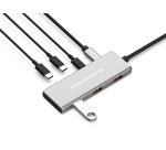 Conceptronic HUBBIES17G hub di interfaccia USB 3.2 Gen 2 (3.1 Gen 2) Type-C 10000 Mbit/s Grigio