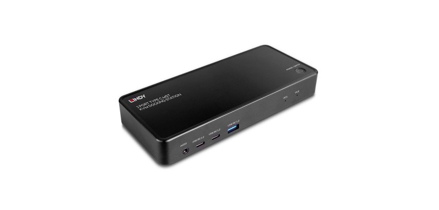 Lindy 43202 interruptor KVM Negro