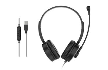Equip 245301 auricular y casco Auriculares Alámbrico Diadema Llamadas/Música Negro