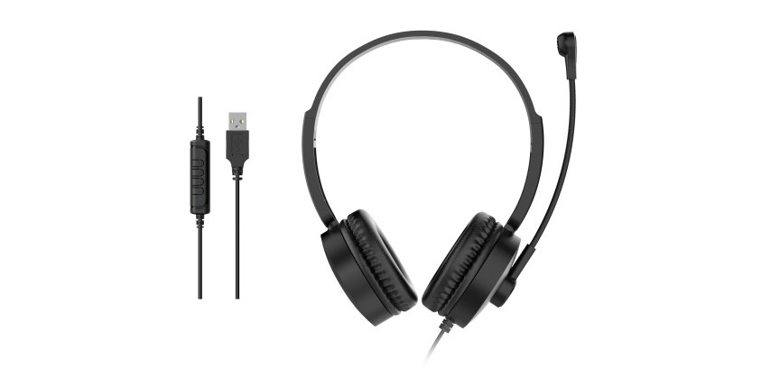 Equip 245301 auricular y casco Auriculares Alámbrico Diadema Llamadas/Música Negro