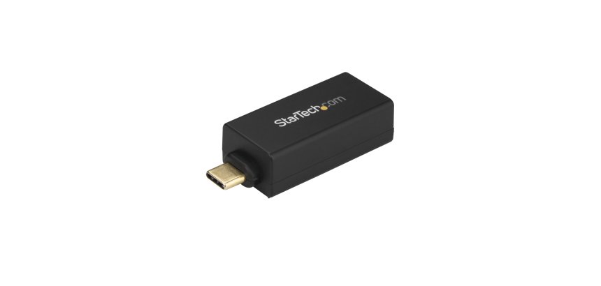 StarTech.com USB C to Gigabit Ethernet Adapter - 1Gbps NIC USB 3.0/USB 3.1 Type C Network Adapter - 1GbE USB-C to RJ45/LAN Port Thunderbolt 3 Compatible Windows MacBook Pro Chromebook