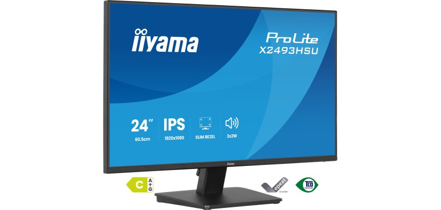 iiyama ProLite X2493HSU-B1 écran plat de PC 60,5 cm (23.8") 1920 x 1080 pixels Full HD LED Noir