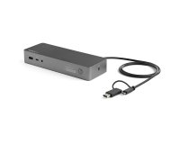 StarTech.com Station d'Accueil Universelle pour Ordinateur Portable, Station d'Accueil Hybride USB-C & USB-A, Dual 4K DP & HDMI, 100W PD, Mac / Windows / Chrome OS, 4x USB 5Gbps Hub, GbE