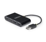 StarTech.com Hub USB 2.0 à Ports, Alimentation par Bus USB, Petit Hub USB de Voyage, Répartiteur USB 2.0, Hub USB Multi-Ports Portable, 480Mbps, Protection contre les sur-courants (OCP)