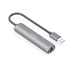 AISENS USB3.0 Dock USB-A A Ethernet Gigabit + Hub 1xUSB-C+2xUSB-A, Gris, 15cm