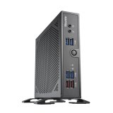 Shuttle XPC slim Barebone DS50U, Intel Celeron 7305, 2x LAN (1x 2.5Gbit ,1x 1Gbit), 1xCOM,1xHDMI,1xDP, 1x VGA, fanless, fonctionnement permanent 24/7