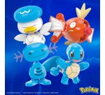 MEGA Pokémon Water-Type Trainer Team Building Toy Kits with 2 Action Figures (79 Pieces) for Kids