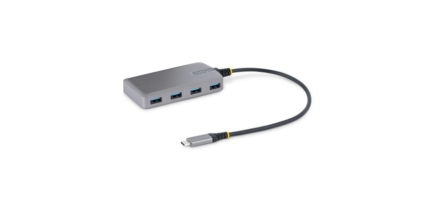 StarTech.com Hub USB-C à 4 Ports - 4x USB-A, 5Gbps - Alimenté par Bus - Hub USB 3.0 avec Câble de 30 cm - Mini Hub USB Type-C - Hub USB de Bureau, USB C vers USB A