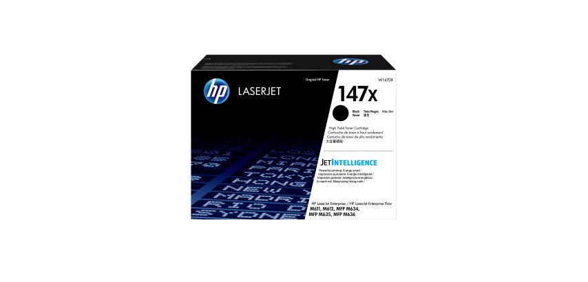 HP LaserJet Cartuccia toner nero originale 147X ad alta capacità