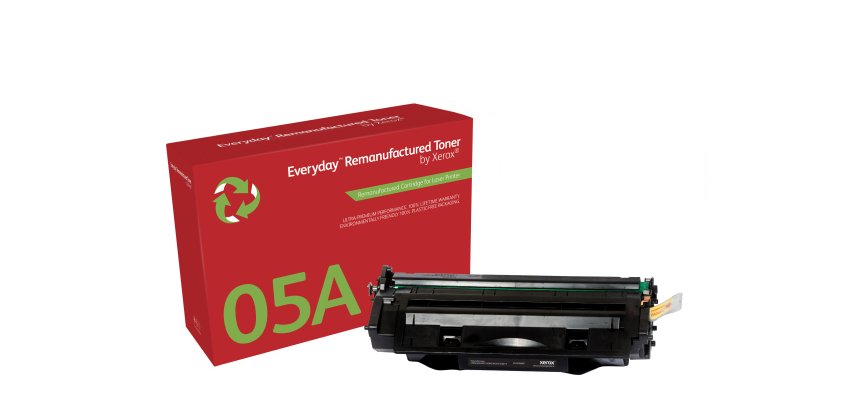Toner rigenerato EverydayTM di Xerox Mono compatibile con HP 05A (CE505A), Capacità standard