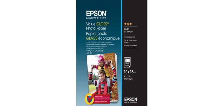 Epson Value - photo paper - glossy - 100 sheet(s) - 100 x 150 mm - 183 g/m²