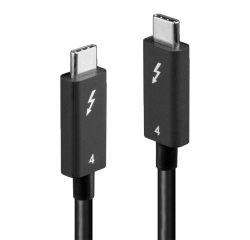 Lindy Câble Thunderbolt 4 de 2m, 40Gbit/s, PD 100W, Actif