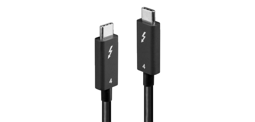 Lindy Câble Thunderbolt 4 de 2m, 40Gbit/s, PD 100W, Actif