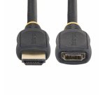StarTech.com Câble d'Extension HDMI 2.0 de 1 m, Câble HDMI Haut Débit, 4K 60Hz, Câble d'Extension HDMI Mâle vers Femelle, Adaptateur HDMI M/F