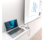 AISENS Cable USB 3.2 Gen2x2 Aluminio 20Gbps 8K@30Hz 5A 100W E-Mark, Tipo USB-C/M-USB-C/M, Negro, 3.0m