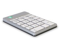 R-Go Tools Teclado numérico R-Go Numpad Break, teclado numérico ergonómico con software de pausa, bluetooth, blanco