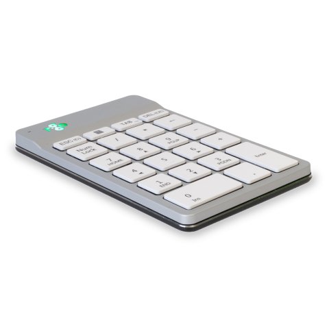 R-Go Tools Teclado numérico R-Go Numpad Break, teclado numérico ergonómico con software de pausa, bluetooth, blanco