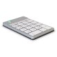 R-Go Tools Teclado numérico R-Go Numpad Break, teclado numérico ergonómico con software de pausa, bluetooth, blanco