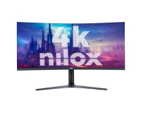 Nilox MONITOR 34" NXM344KD11 ULTRAWIDE 4K CURVO 144HZ 2HDMI 2DP 1MS MMDIA pantalla para PC 86,4 cm (34") 3440 x 1440 Pixeles UltraWide Quad HD LED Negro