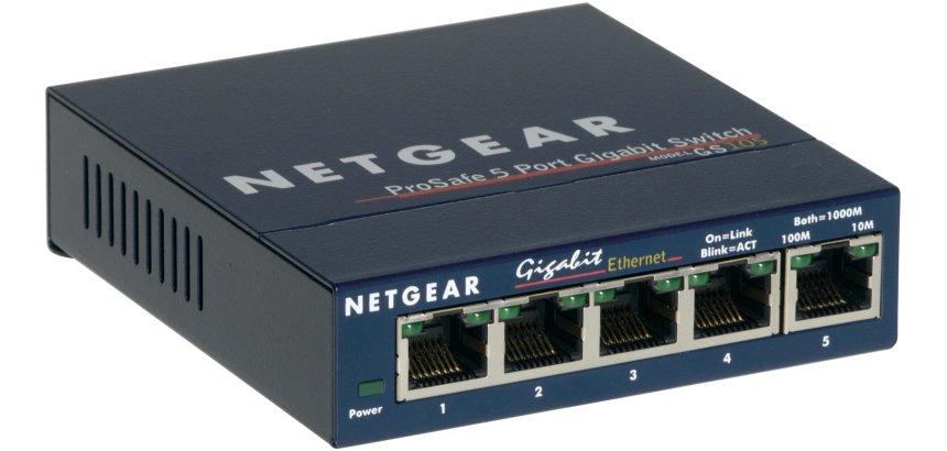 NETGEAR GS105 Non-géré Gigabit Ethernet (10/100/1000) Bleu