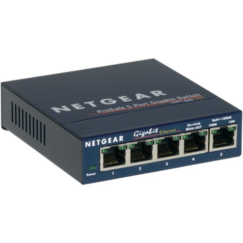 Commutateur réseau non géré Gigabit Ethernet (10/100/1000) NETGEAR GS105 bleu