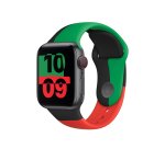 Apple MUQ63ZM/A Accesorios para dispositivos vestibles inteligentes Grupo de rock Negro, Verde, Rojo Fluoroelastómero