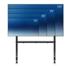 Neomounts FL50-575BL1 TV trolley 65-115" - fast installation - TÜV